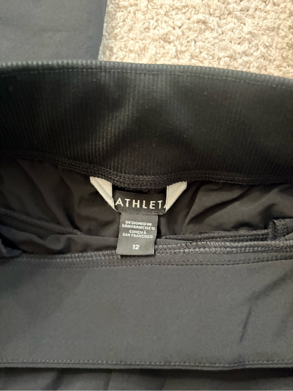Athleta Kids Black High-Waist Performance Leggings